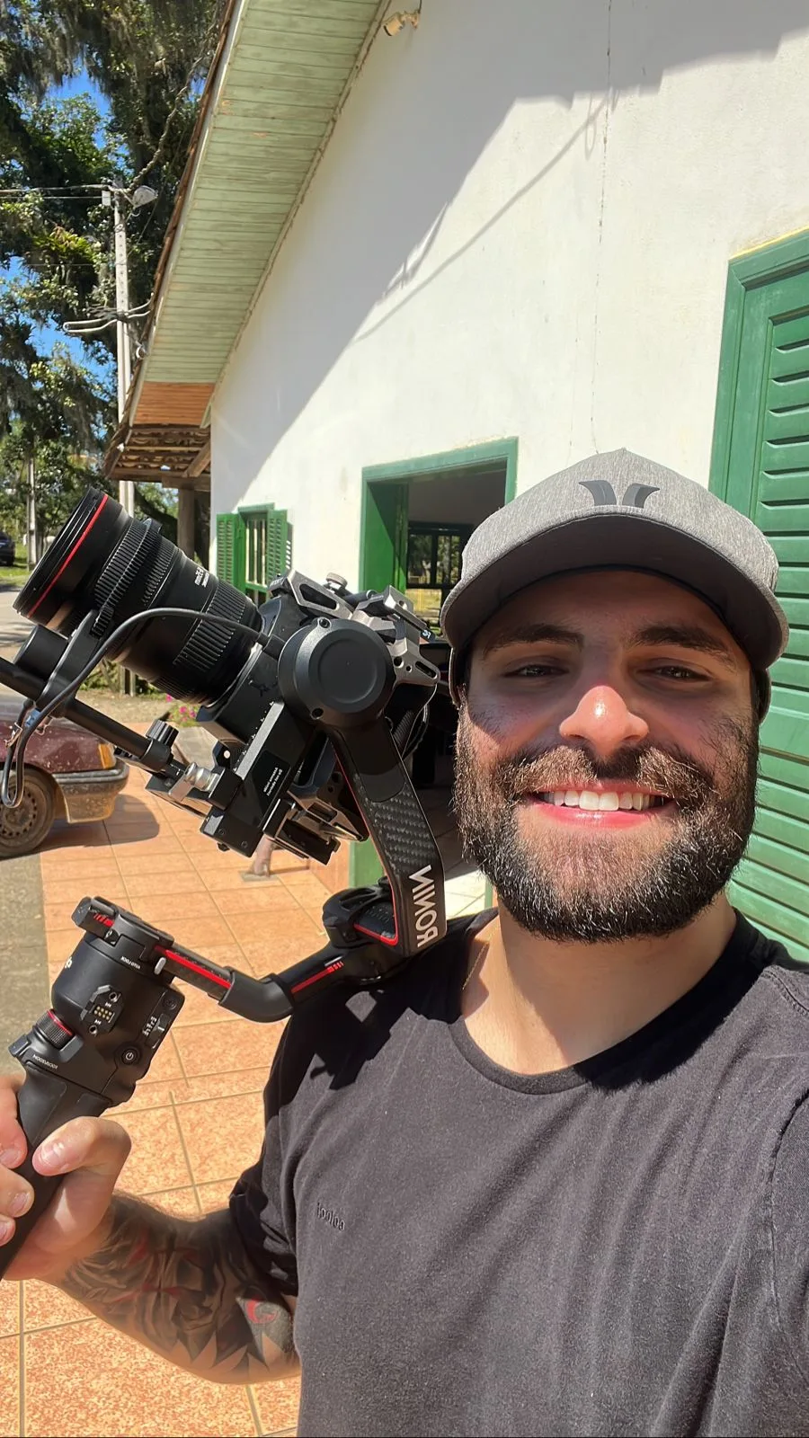 Rafa Martins em gravação